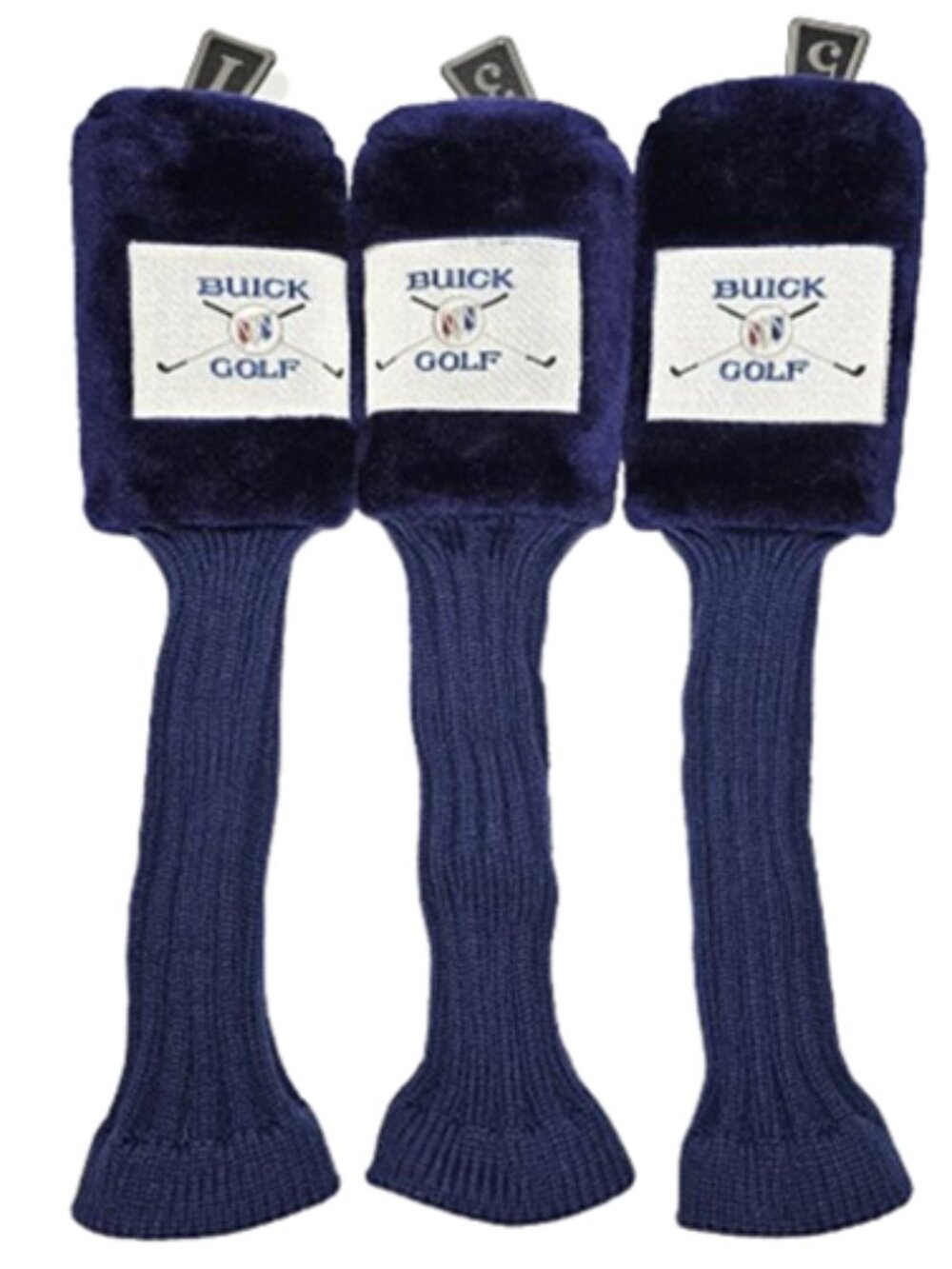 Buick Golf Embroidered Logo Golf 21" Plush Blue Head Cover Soft Barrel Knit